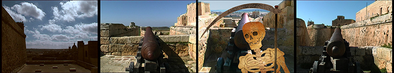 Gozo, Victoria, Zitadelle, Kanonen
